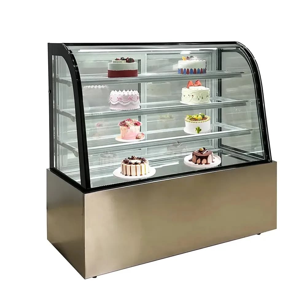 Vedere laterala a vitrinei pentru sandwich