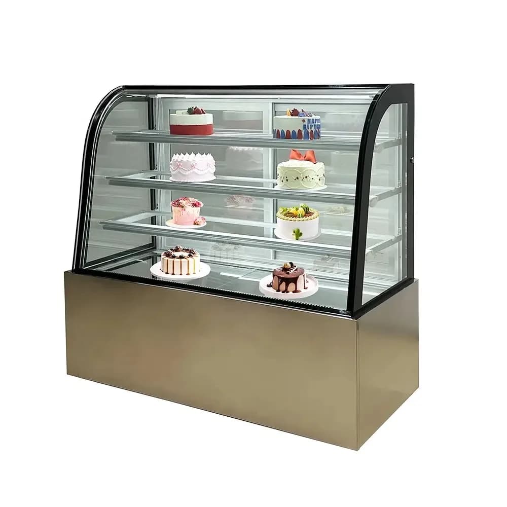 Interior vitrine pentru prajituri cu iluminare LED