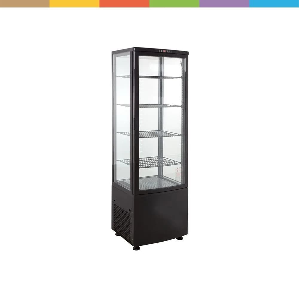 vitrina frigorifica verticala panoramica cu iluminare LED