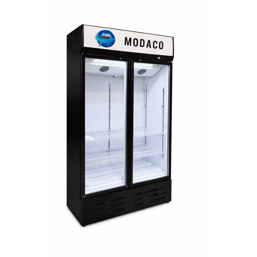 Vitrina verticala dubla MODACO 120x55x200 cm – 2 usi, racire ventilata, LED, R290