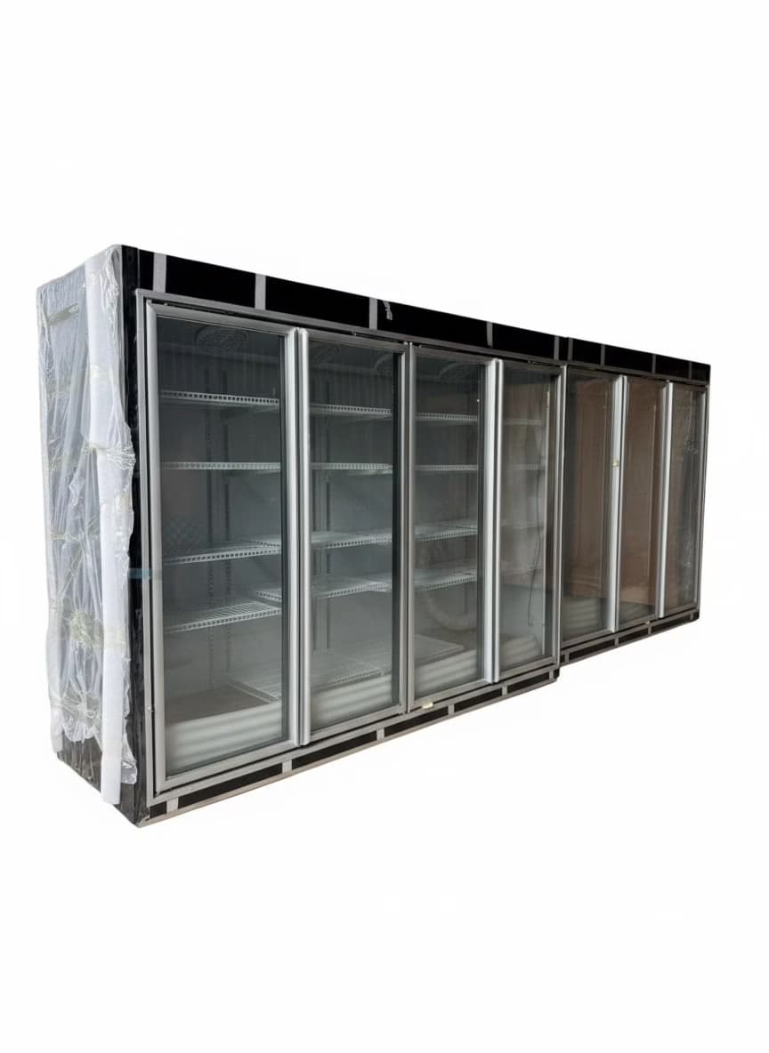 Vitrina frigorifica verticala 7 usi 5060x800x2060 mm – Racire ventilata, Defog, 2~8°C