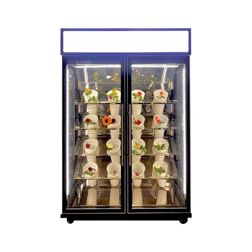 Vitrina frigorifica verticala 1400L, inox 304, No Frost, R290, control digital, sticla cu heater